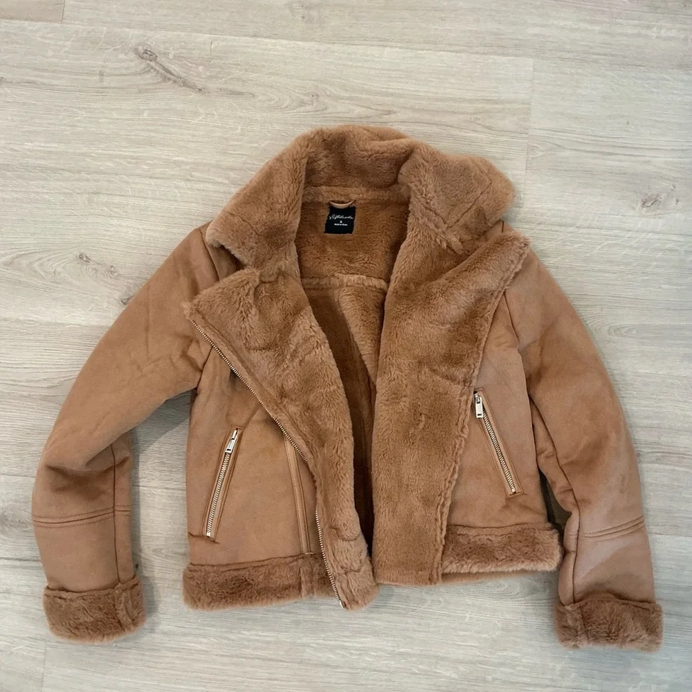 Red Dress Boutique Camel Teddy Jacket - Picture 2 of 3
